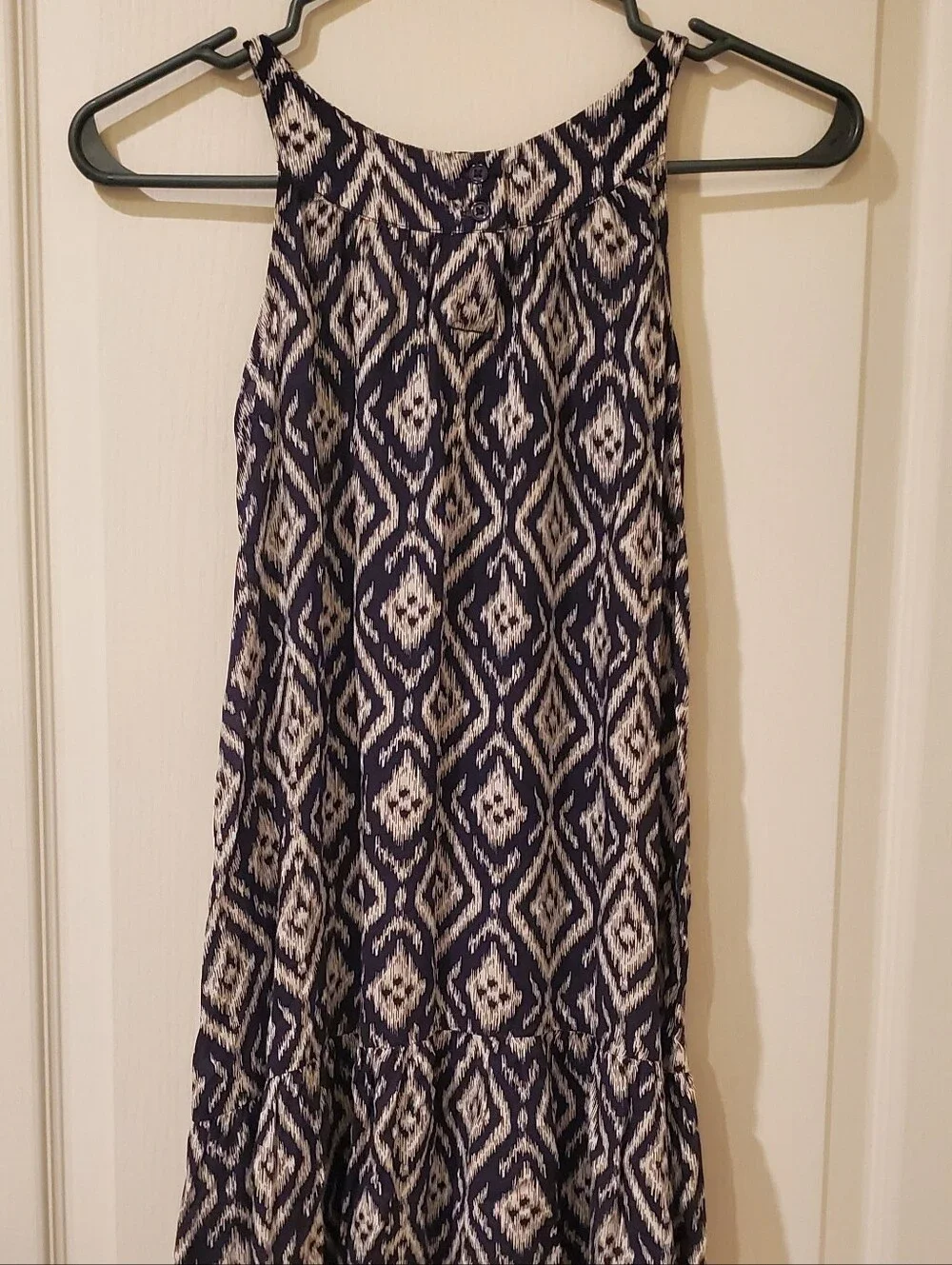 OshKosh B'gosh Navy and White Diamond-Print Sundress